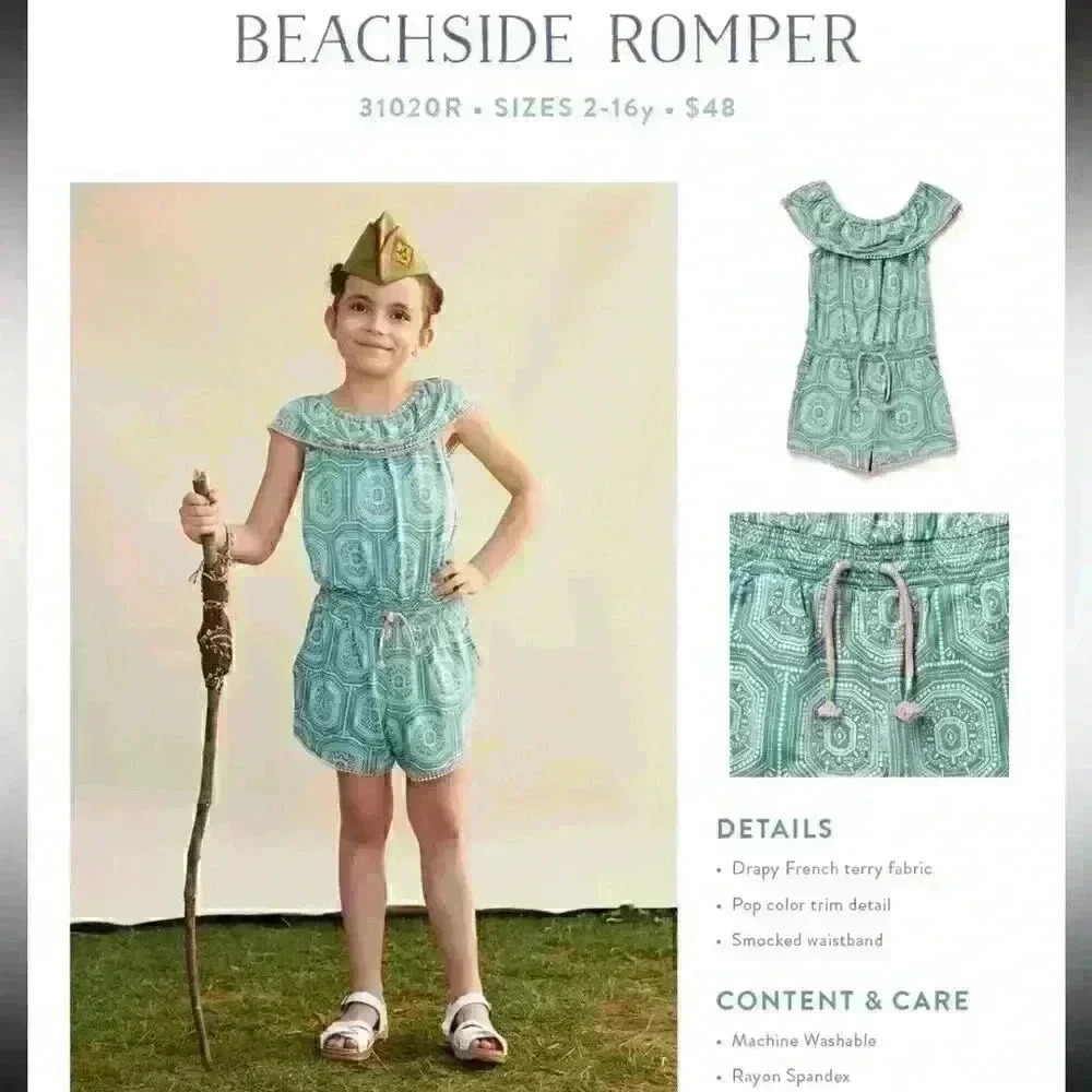 Girls Matilda Jane Beachside
Romper Size 12 worn twice